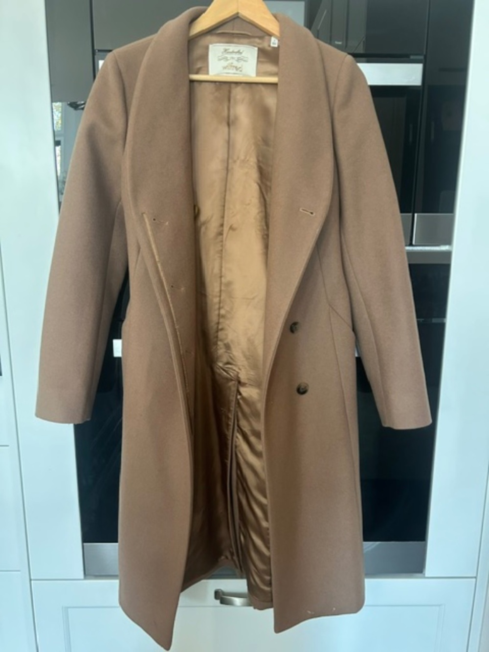 Wilfred by Aritzia Camel Wool-Blend Coat – Size Small